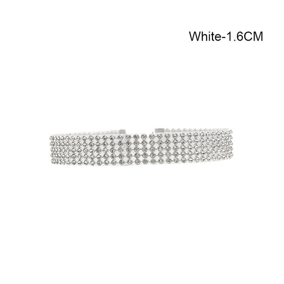 Crystal Rhinestone Choker Necklace - Picture 4 of 4